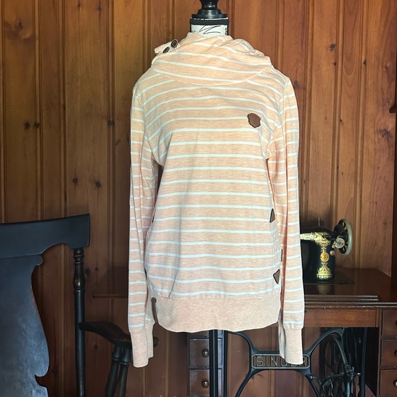 Large Orange/White Naketano Sweatshirt - Picture 1 of 5